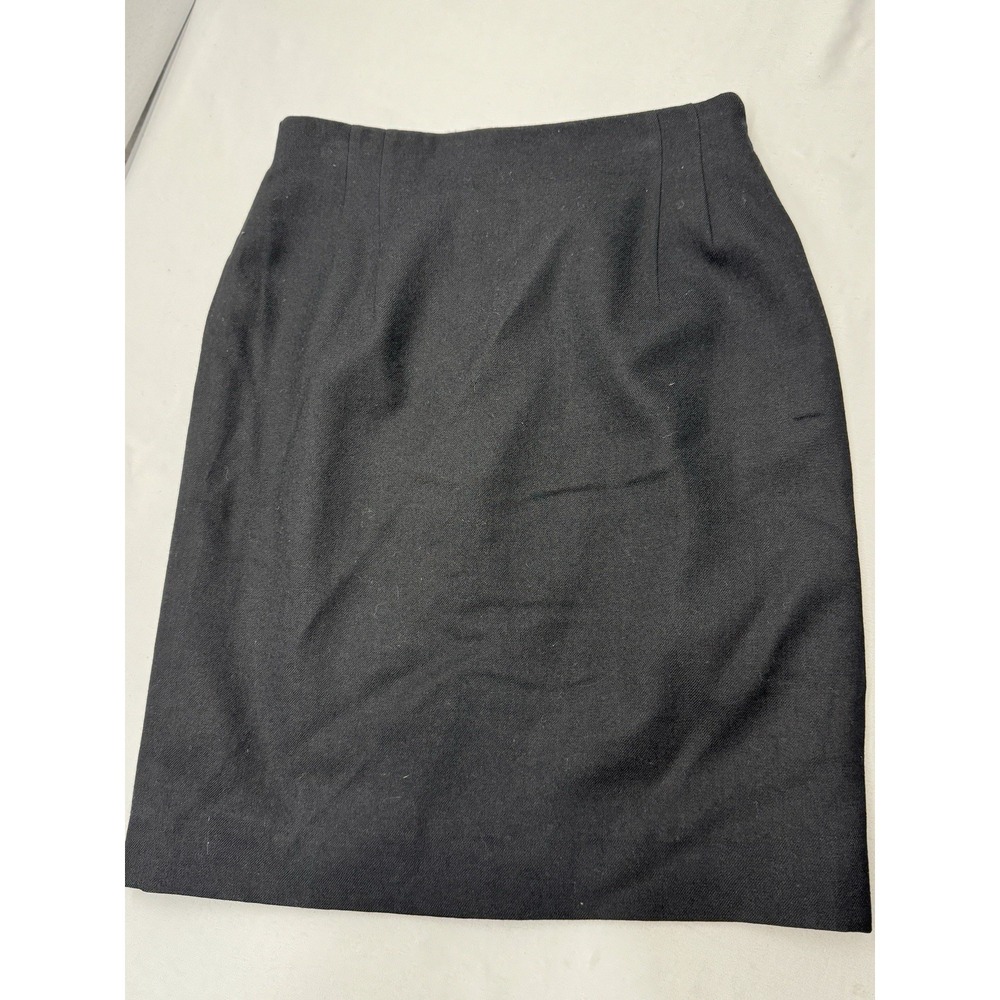 Jones New York Women's Black Wool Skirt Size 10 Lined Classic Career Capsule